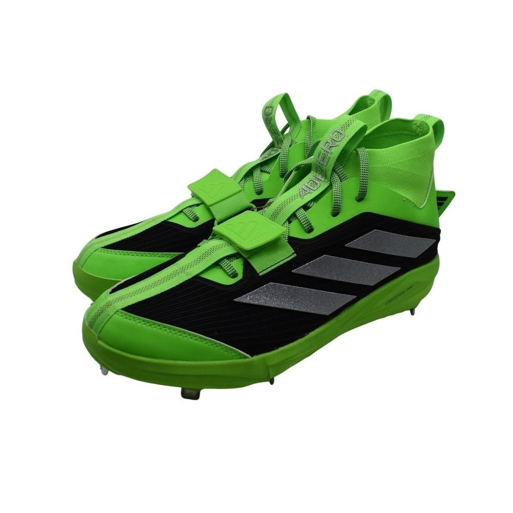 Adidas Adizero Edge+ Metal Baseball Cleats Mens Size 11.5 Solar Green JS4119 NWT